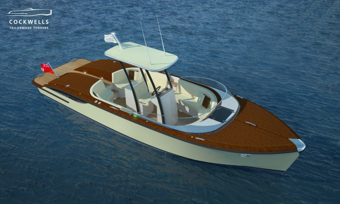 Cockwells’ 9.5m tender for the new Perini Navi 73m Vitruvius Superyacht