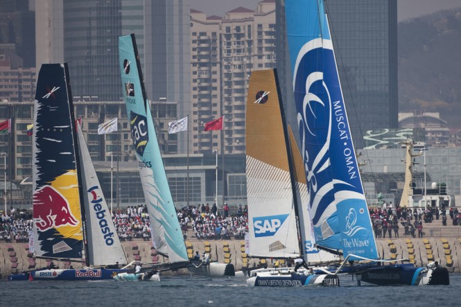Extreme Sailing Series 2012 Act 2: Austria´s Red Bull Sailing Team in lead