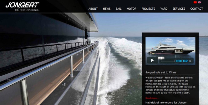 Jongert Yachts launched new website