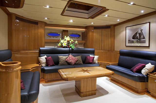 Luxurious interior aboard the superyacht This Is Us (ex Skylge) Luxurious interior aboard the superyacht This Is Us (ex Skylge)