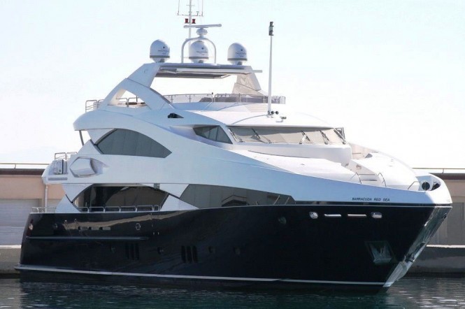 Luxury charter yacht Barracuda Red Sea available for charter in the Eastern Mediterranean this Summer