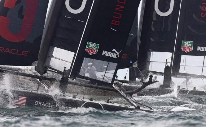 Naples AC World Series: ORACLE Racing Spithill ties for daily win after two fleet races