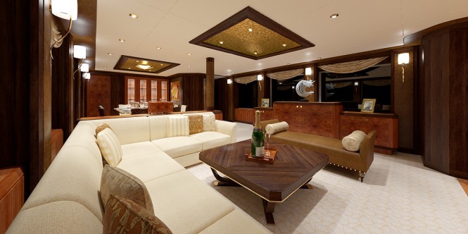 Ocean Alexander 120 Superyacht Salon Ocean Alexander 120 Superyacht Salon