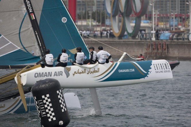 Extreme Sailing Series – Exciting Wednesday in Qingdao at Halfway Stage of Act 2