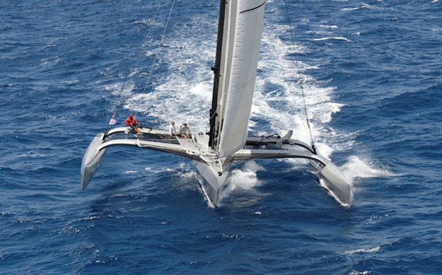 Peter Aschenbrenner's 63ft Paradox yacht takes line honours Credit: T. Martin/photofantasyantigua.com Peter Aschenbrenner's 63ft Paradox yacht takes line honours Credit: T. Martin/photofantasyantigua.com