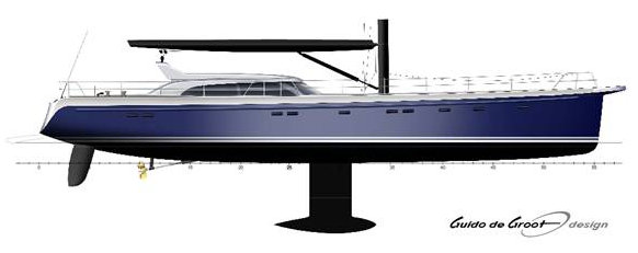 Guido de Groot designed sailing yacht AXONITE 92 by K&M Yachtbuilders