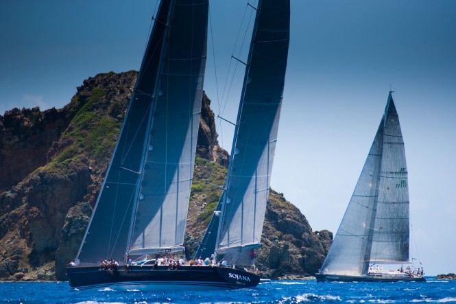 Sailing yacht Sojana Whisper Les Voiles de Saint-Barth 2012 © Christophe Jouany Sailing yacht Sojana Whisper Les Voiles de Saint-Barth 2012 © Christophe Jouany
