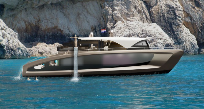 Luxury motor yacht JASMINE concept by Sea Level Yacht Design Engineering