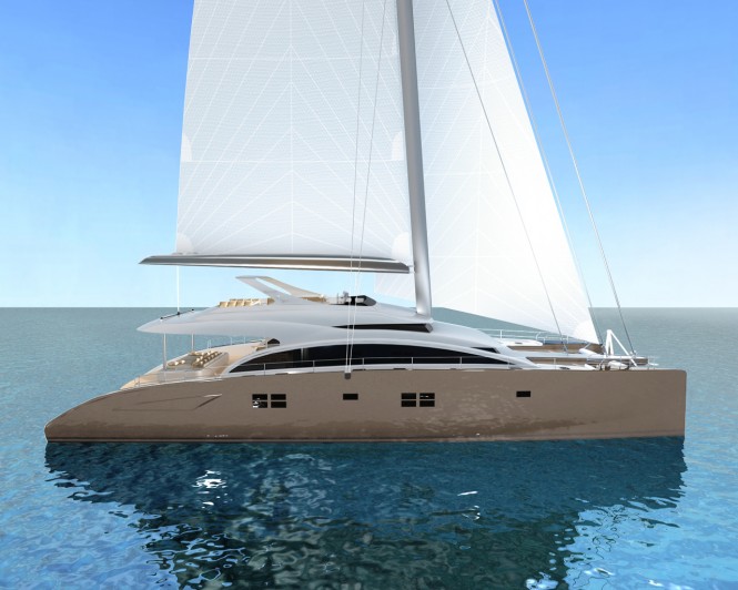 First interior renderings of the superyacht Sunreef 82 DD due to be launched in July 2012