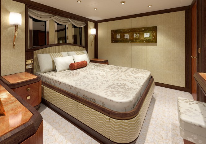 Superyacht Ocean Alexander 120 Guest Cabin Superyacht Ocean Alexander 120 Guest Cabin
