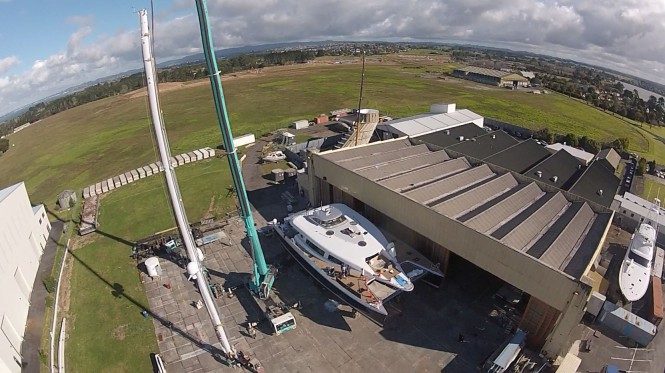 First images of the 30.48m superyacht Q5 (hull YD66) by Yachting Developments