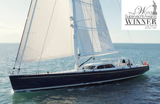 30m luxury yacht ANTARES III receives “Best Sailing Yacht 30-40m” award at the World Superyacht Awards 2012