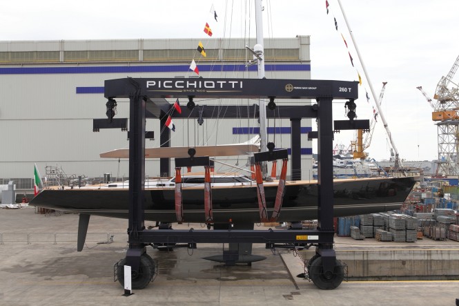 Nauta Yacht designed 30.65m Perini Navi sailing yacht Xnoi successfully launched