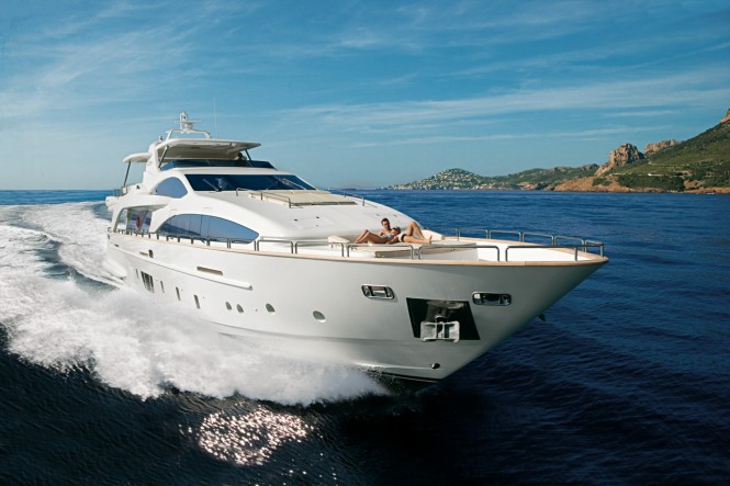 31m motor yacht Azimut Grande 105’ presented at the Beirut Boat and Superyacht Show 2012