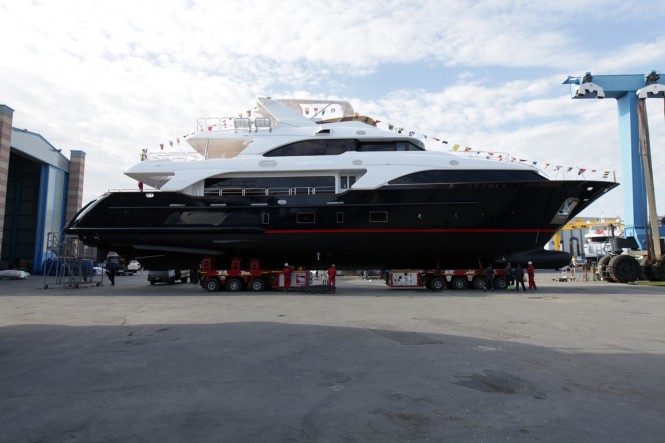 Benetti Classic 121′ motor yacht Option B successfully launched