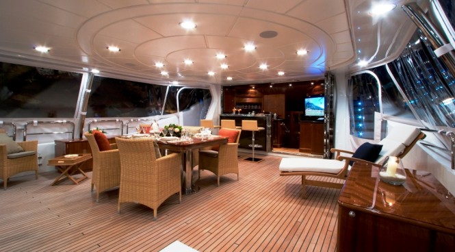 Charter Yacht JAZZ OF MONACO Upper Deck Charter Yacht JAZZ OF MONACO Upper Deck