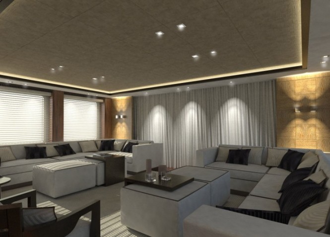Cosmo 50 Explorer superyacht Upper Saloon Cosmo 50 Explorer superyacht Upper Saloon