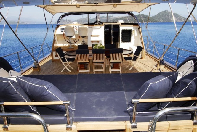Eastern Mediterranean gulet SEA COMET - Aft Deck Eastern Mediterranean gulet SEA COMET - Aft Deck