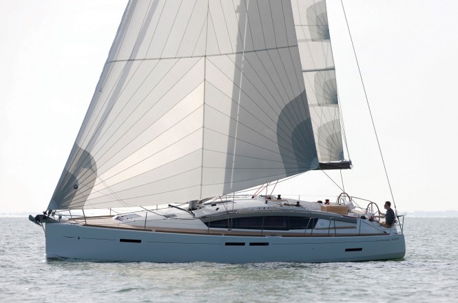 Jeanneau motor and sailing yachts on display at Sanctuary Cove Boat Show 2012