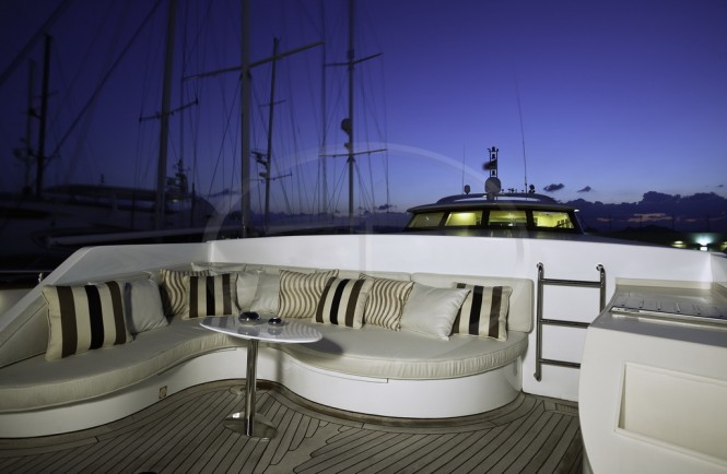 Luxurious exterior aboard AD5 superyacht Luxurious exterior aboard AD5 superyacht