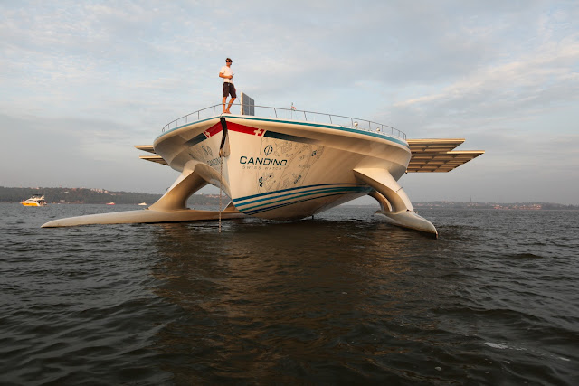 Luxury yacht MS Turanor PlanetSolar in Goa, India