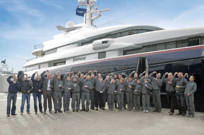 Traditional Dutch send-off for the NIRVANA superyacht
