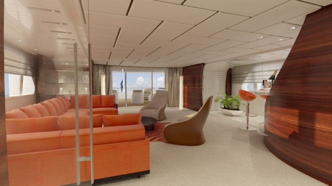 Luxury yacht Vulcan Salon