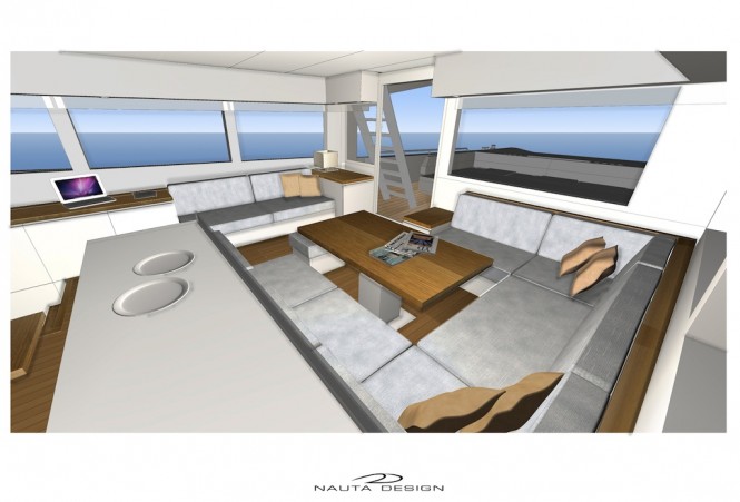 Motor Yacht Rupert 80 Galley up saloon - mid left Motor Yacht Rupert 80 Galley up saloon - mid left