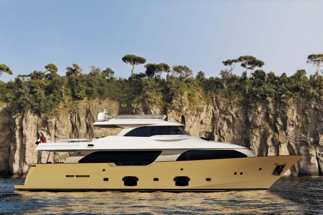 Ferretti Custom Line launched the Navetta 26 Crescendo motor yacht IMMAGINE