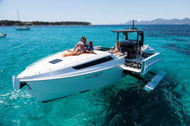 New motor yacht Wider 42’ Cote D’Azur Edition presented at the Monaco Historic Grand Prix