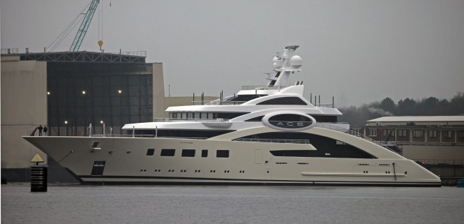 144m Lurssen superyacht TOPAZ technically launched
