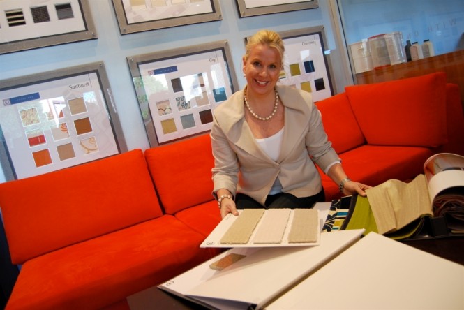 Riviera's interior consultant Vivienne Sales will give expert tips on choosing co-ordinating soft furnishings for your vessel Riviera's interior consultant Vivienne Sales will give expert tips on choosing co-ordinating soft furnishings for your vessel
