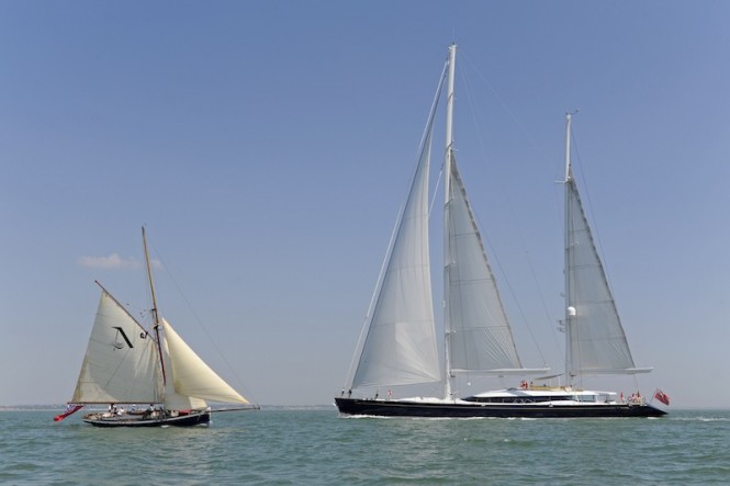 Dubois designed 51.7m sailing yacht Mondango by Alloy Yachts in UK waters
