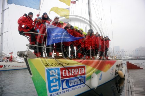 Clipper 11-12 Round the World Yacht Race: Race 10 finish