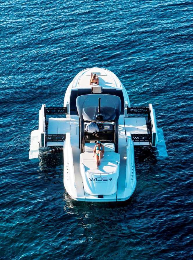 WIDER 42´ yacht - view from above WIDER 42´ yacht - view from above