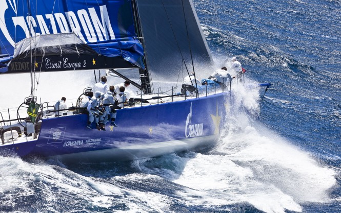 2012 Giraglia Rolex Cup: 100ft superyacht Esimit Europa 2 sets amazing course record