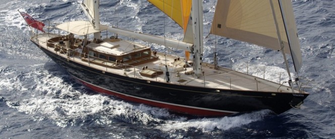 Hoek designed 25.9m sailing yacht VELACARINA by Claasen Shipyards to compete in the Pendennis Cup