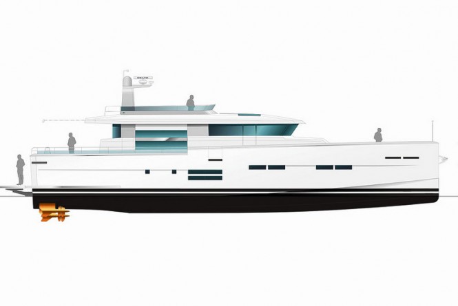 Lars Modin designed 26.3m motor yacht Delta 80 IPS by Delta Powerboats