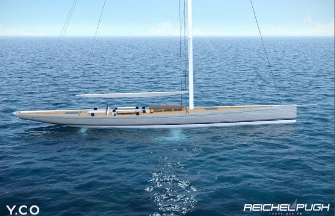 34.95m sailing yacht Project PROTOS concept by Reichel/Pugh Yacht Design