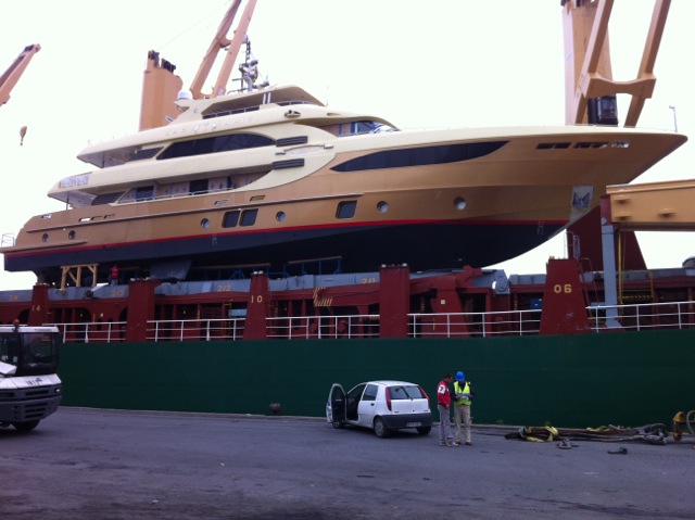 First Majesty 135 superyacht arrived in the Mediterranean