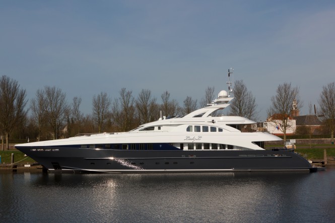 44m motor yacht LADY L (YN 15944, ex Project Zentric) by Heesen Yachts delivered