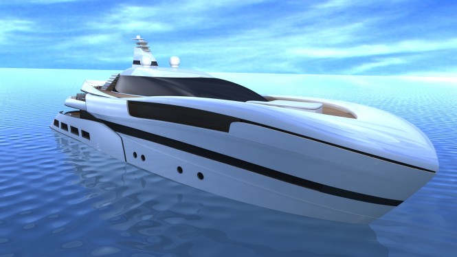 55m luxury motor yacht Project SMEW by Ira Petromanolaki of IP.YD