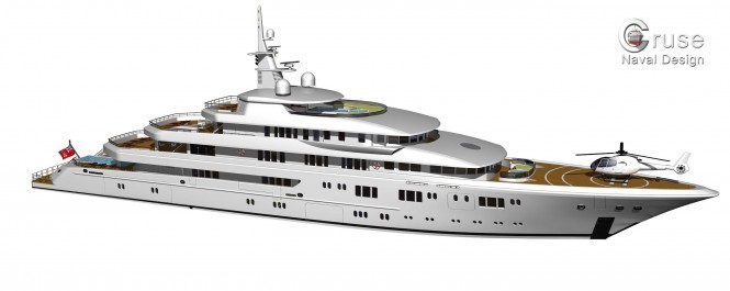 90m motor yacht by Cruse Naval Design 90m motor yacht by Cruse Naval Design