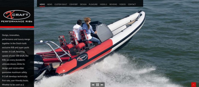 Brand new website launched by yacht tender builder X-Craft