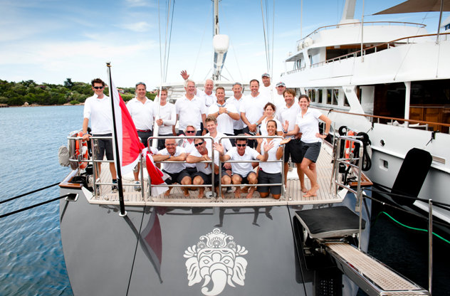 Loro Piana Superyacht Regatta 2012 won by luxury yacht Highland Fling and charter yacht Ganesha
