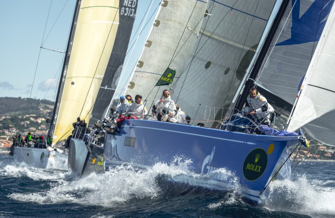 2012 Giraglia Rolex Cup: Luxury yacht Bronenosec continues despite challenging conditions
