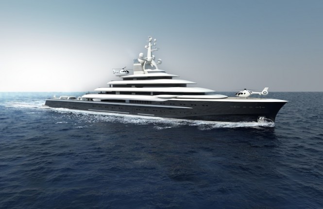 NEWCRUISE 120m motor yacht EXPLORE 120 – a Spacious World Explorer Concept