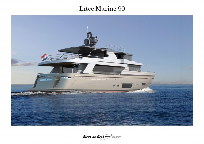 Intec Marine 90 superyacht - rear view Intec Marine 90 superyacht - rear view