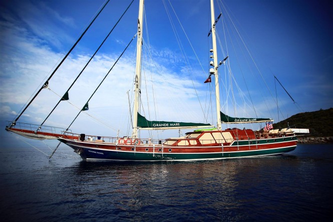 New images of the 34m luxury charter gulet Grande Mare