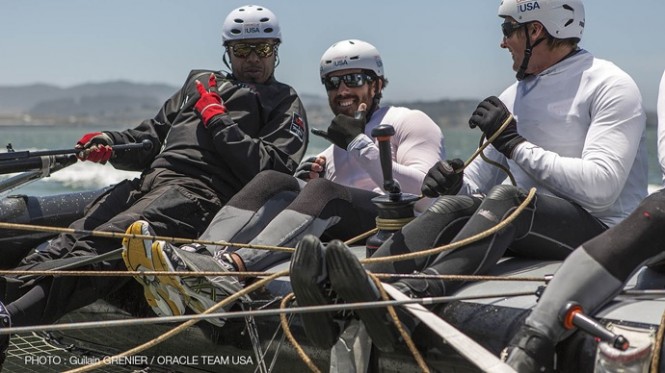 Rap Artist MC Hammer visits ORACLE TEAM USA